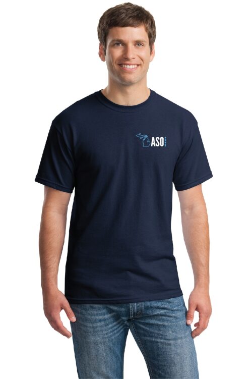 ASO Cotton 100% Navy SSLV T-shirt