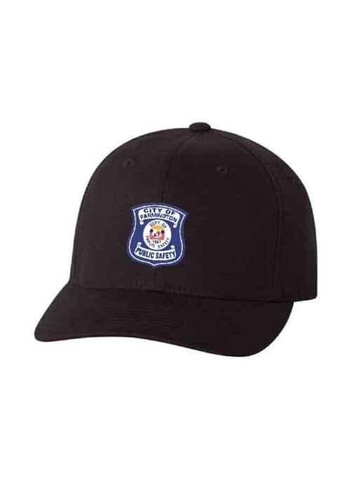 Black Yupong Flexfit Airmesh Cap with Public Safety Badge