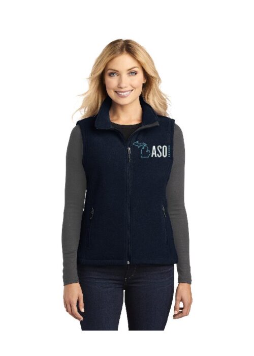 Ladies Fleece Zip Vest