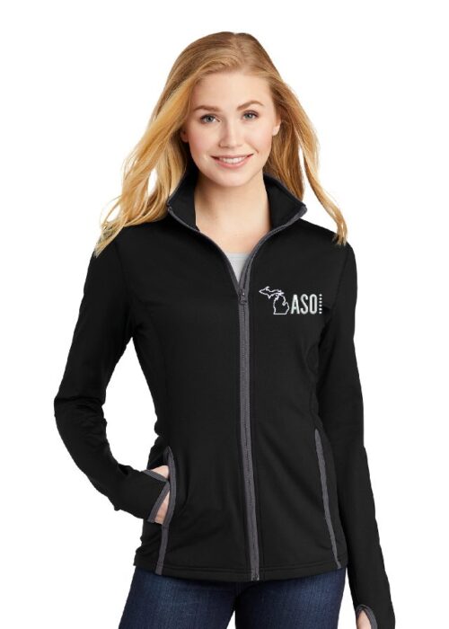 Ladies Contrast Full-Zip Jacket